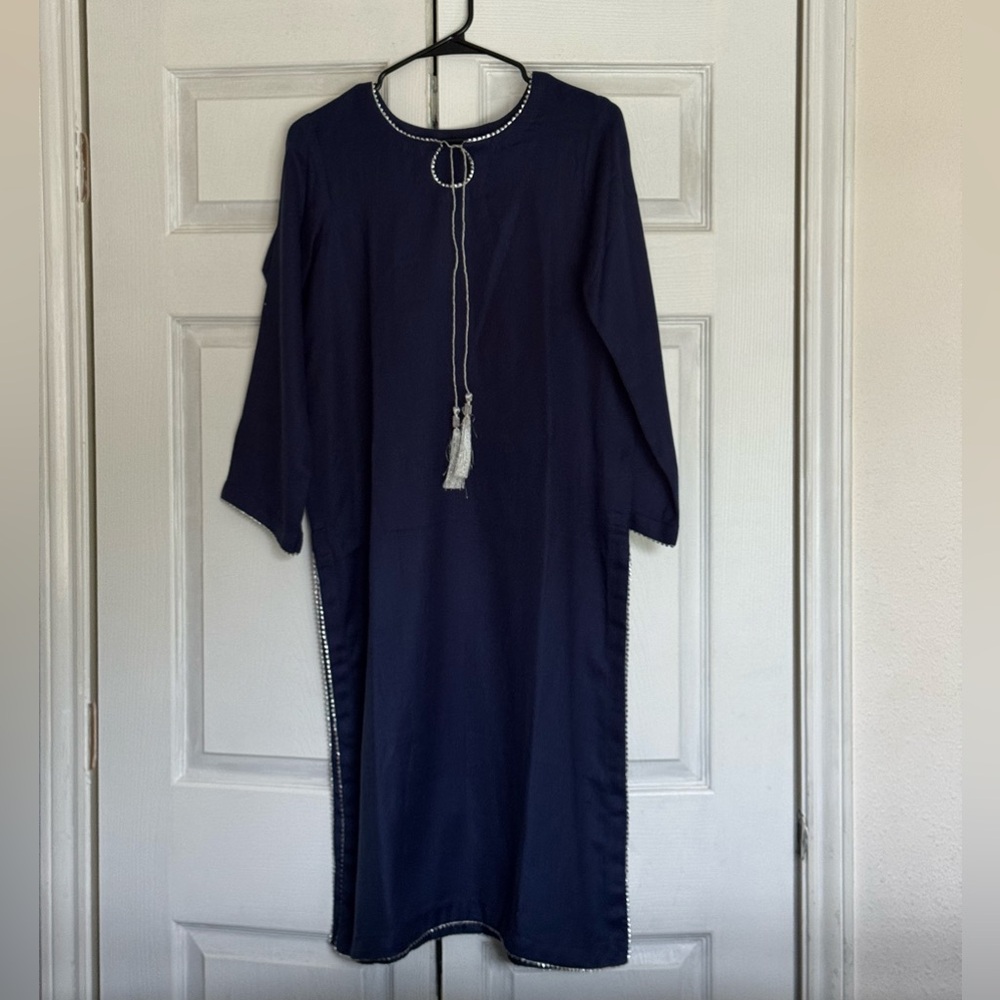 Pakistani/Indian Navy Blue Kurta
